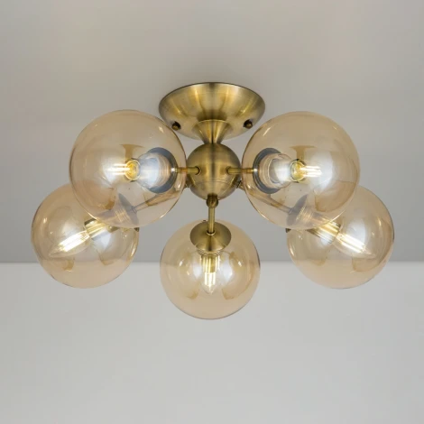 Потолочная люстра Citilux Томми CL102153 (220V, шарики, молекулы)