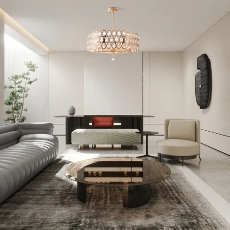 Потолочная люстра хрустальная на штанге Arte Milano Sorrento-1019 371019/8/300/580 GD (220V)