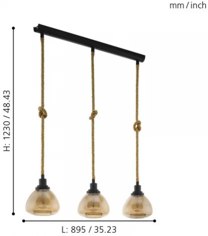 Подвесной светильник Eglo Rampside 43192 (220V, на проводе)