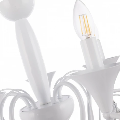 Подвесная люстра Arte Milano AM349920 349920/5 WT (220V, подвески, на цепи, подсвечник, свеча)
