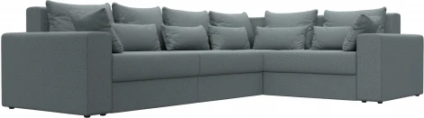 Диван угловой Майами Long правый угол (Серый/Рогожка) Лига Диванов арт.122907