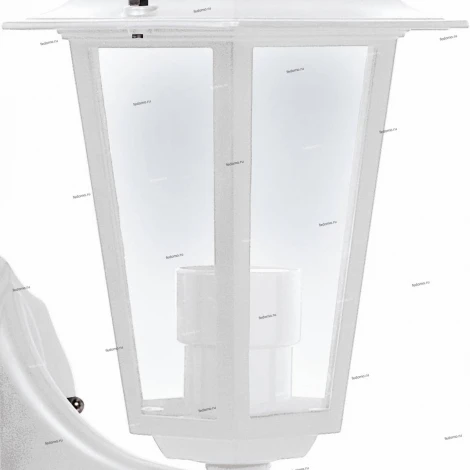 Бра уличное Horoz Erguvan, 1 плафон, белый с прозрачным