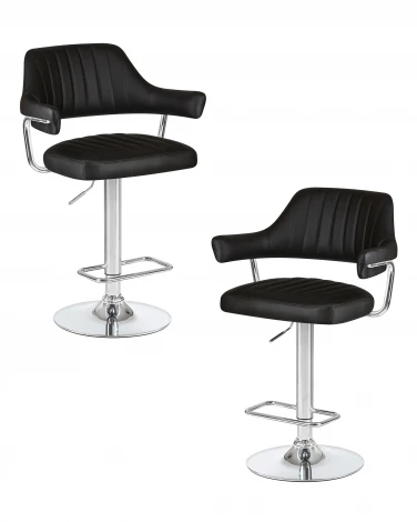 Набор 2 шт стул барный DOBRIN CHARLY (чёрный)