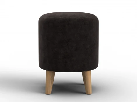 Пуф 002 (ДСП,Фанера/Дерево/Велюр/Коричневый) Лига Диванов 132494