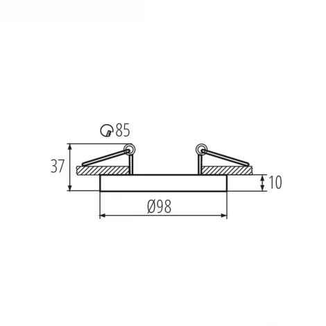 Точечный светильник DTO-B/G Kanlux Tiny Bord 37166