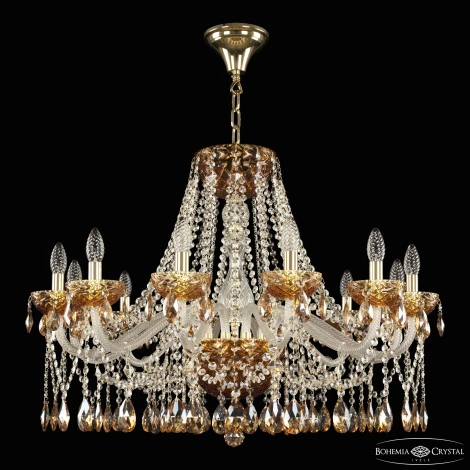 Подвесная люстра Bohemia 5413 5413/12/300 G Amber/M-1F K721