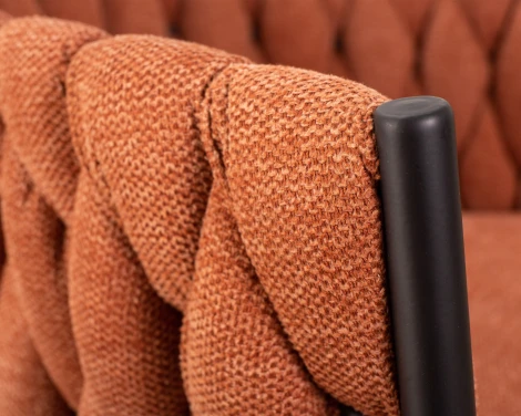 Набор 2 шт стул барный DOBRIN LEON (оранжевая ткань (LAR 275-27))