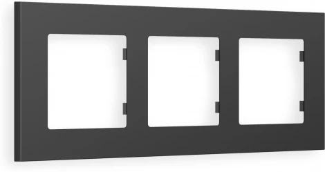 Рамка Ambrella Volt ALFA Qubi (Графит Мягкое касание) 3-ая AF250803