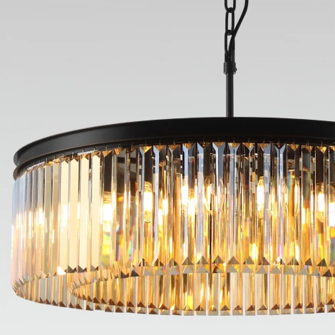 Подвесная люстра Citilux Мартин CL332162 (220V, хрусталь, на цепи, круглые)