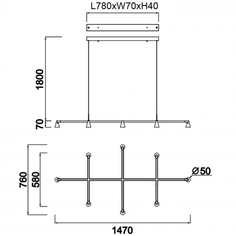 Подвесной светильник светодиодный Mantra Africa 9408