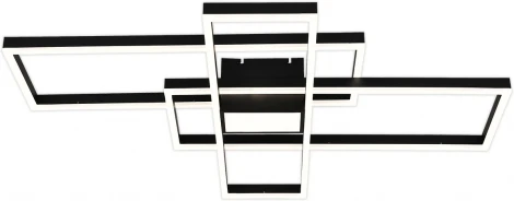 Потолочная люстра светодиодная Escada Twins 10284/4LED 181Вт, металл/акрил, черный (регулировка яркости, 220V, пульт управления)