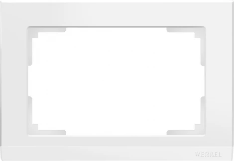Рамка для двойной розетки Stark (белый) Werkel W0081801 (a050905)