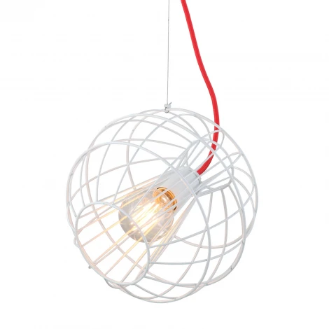 Подвесной светильник Lussole Lgo Nampa LSP-9932 (220V, на тросе, шар, клетка, IP21)