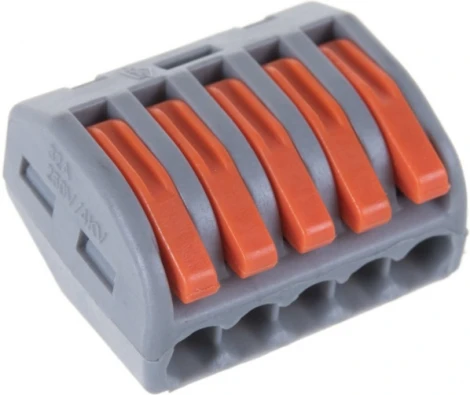 Клемма рычажковая 5-и проводная Stekker 32422