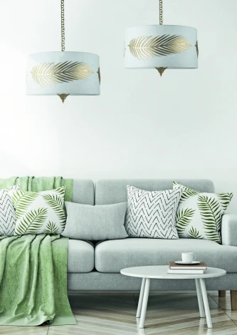 Подвесная люстра Maytoni Farn H428-PL-03-WG (220V, на цепи, листья)