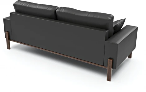 Диван Arsko прямой Хангель экокожа черная