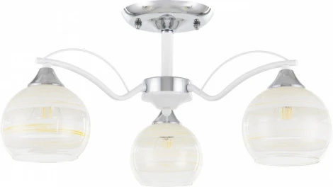 Потолочная люстра на штанге Arte Milano Napoli-326503 326503/3 CR+WH (220V)