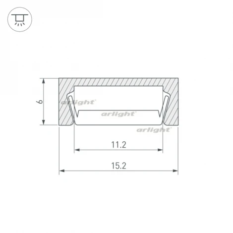 Профиль MIC-2000 (Алюминий) 012088 Arlight