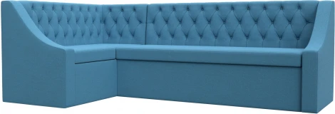 Диван кухонный угловой Мерлин левый угол (Голубой/Рогожка) Лига Диванов арт.123228L