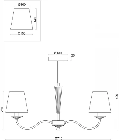 Потолочная люстра Freya Osborn FR2027PL-03BS