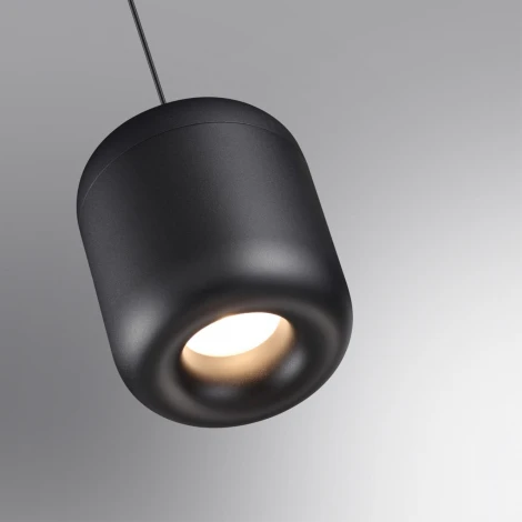 Подвесной светильник с механизмом регулировки высоты Novotech Lisse 359438 черный LED 10W 220V 3000K (на проводе, круглые)