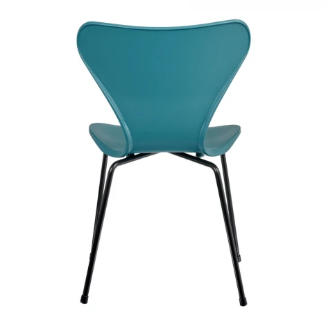 Стул Seven белый с хромированными ножками