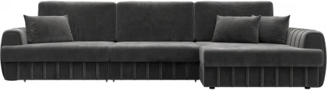 Диван угловой Лига-057 НПБ Лонг угол правый Лига Диванов (Велюр) арт.129306