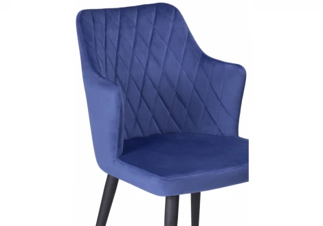 Стул Woodville на металлокаркасе Velen dark blue 15029