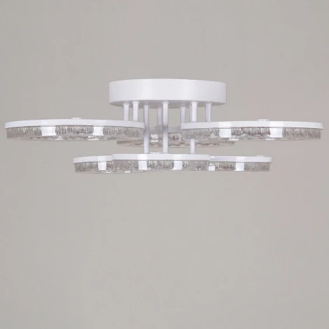 Потолочная люстра светодиодная на штанге с регулировкой цветовой температуры, яркости и ночным режимом Reluce 29290-0.3-3+3 WH