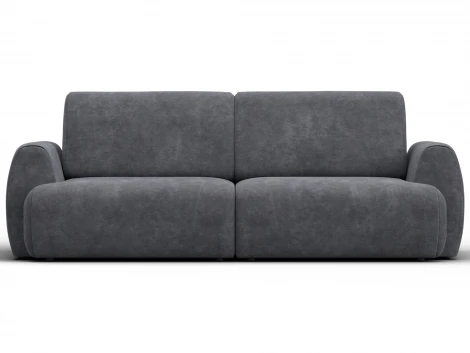 Диван прямой Лига-115 НПБ (ДСП,Фанера,Велюр/Темно-серый) Лига Диванов 136926