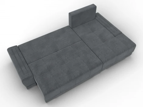 Диван угловой Лига-119 угол правый (ДСП,Брус,Фанера,ЛДС,Велюр/Светло-серый) Лига Диванов 137099