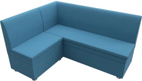 Диван кухонный угловой Уют левый угол (Голубой/Рогожка) Лига Диванов арт.124134L
