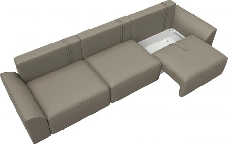 Диван прямой Лига-048 НПБ Лонг Лига Диванов (Экокожа) арт.128249