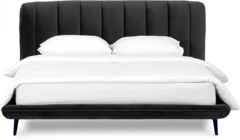 Кровать Amsterdam 1800 ОГОГО (арт.583434), (Велюр/Черный)