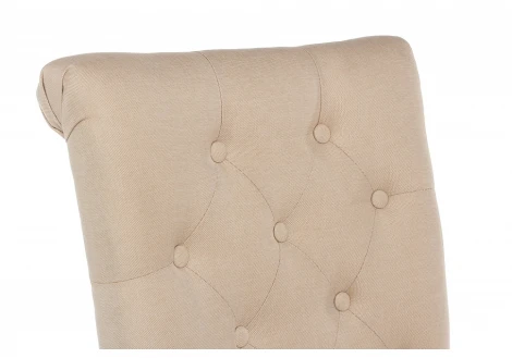 Обеденный стул Woodville Amelia white / fabric cream 11021