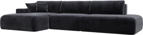Диван угловой Лига-036 НПБ Модерн Лонг левый угол Лига Диванов (Велюр) арт.127763L