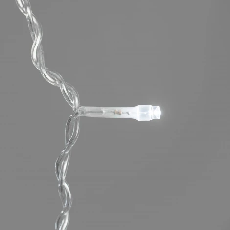 Гирлянда Занавес Облегченный 2 x 1 м белый 220В, 200 LED, провод прозрачный ПВХ, IP54 Laitcom PCL200NOT-10-2W