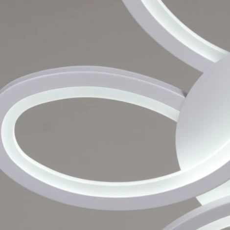 Потолочная люстра светодиодная с пультом с регулировкой цветовой температуры, яркости и с ночным режимом Reluce 74090-0.3-03 WH