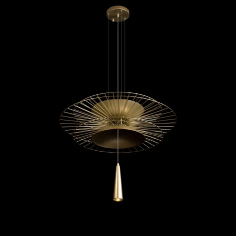 Подвесной светильник Loft It Star 10141B/600 Gold (220V, на тросе, круглые, летающая тарелка)