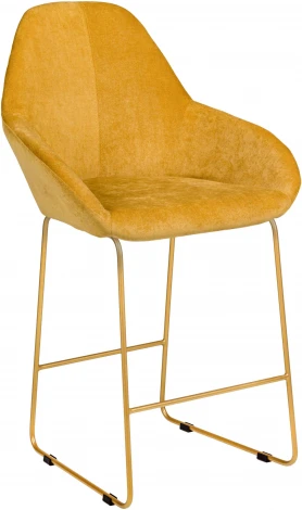 Стул полубар R-Home Kent Жёлт/Линк Золото