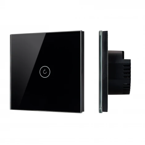 Выключатель сенсорный SWT-OMALI-S01-ZB-BK (250V, 10A, Zigbee) (Arlight, Стекло) 050033