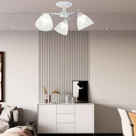 Потолочная люстра на штанге Arte Milano Napoli 320306/3 WT+CR (220V)