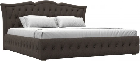 Кровать интерьерная Герда 200 (Коричневый/Рогожка) Лига Диванов арт.123071