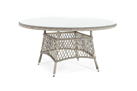 "Эспрессо" плетеный круглый стол, диаметр 150 см, цвет бежевый 4SIS YH-T1661G-1 beige