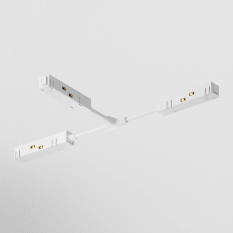 Коннектор питания Т-образный Gravity белый (магнитный) Maytoni Technical TRA004CWT-22W (48V)