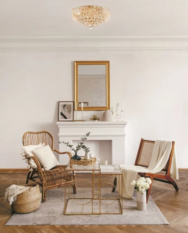 Потолочная люстра буше Maytoni Karolina DIA120-09-G (220V, хрусталь)