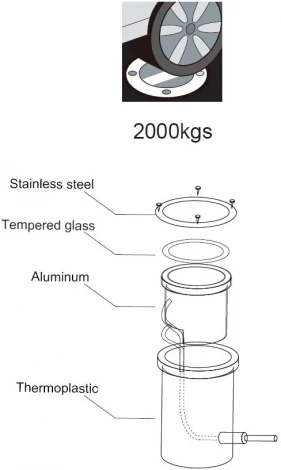 Встраиваемый светильник уличный Oasis Light 73202A SS (220V, круглые, IP67)