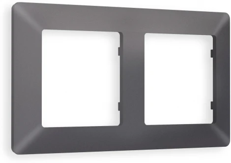 Рамка Ambrella Volt ALFA Line (Антрацит серый) 2-ая AF110652