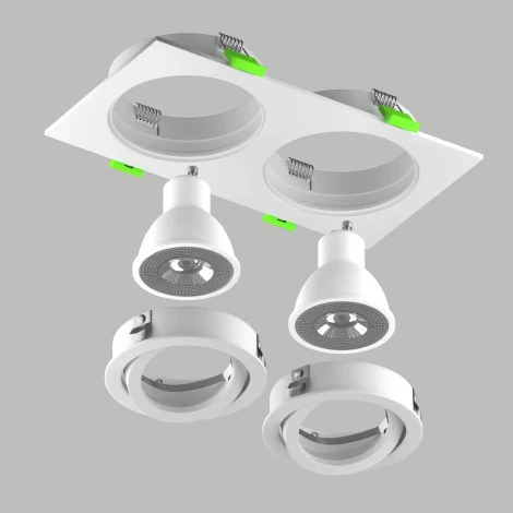 Светильник встраиваемый MR16/GU10 max 2x12Вт Lightstar Singo Base 011616