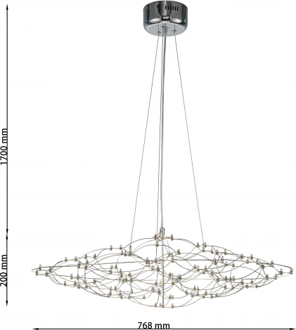 Подвесной светильник Favourite Thinner 4305-8P (LED, 220V, на проводе)